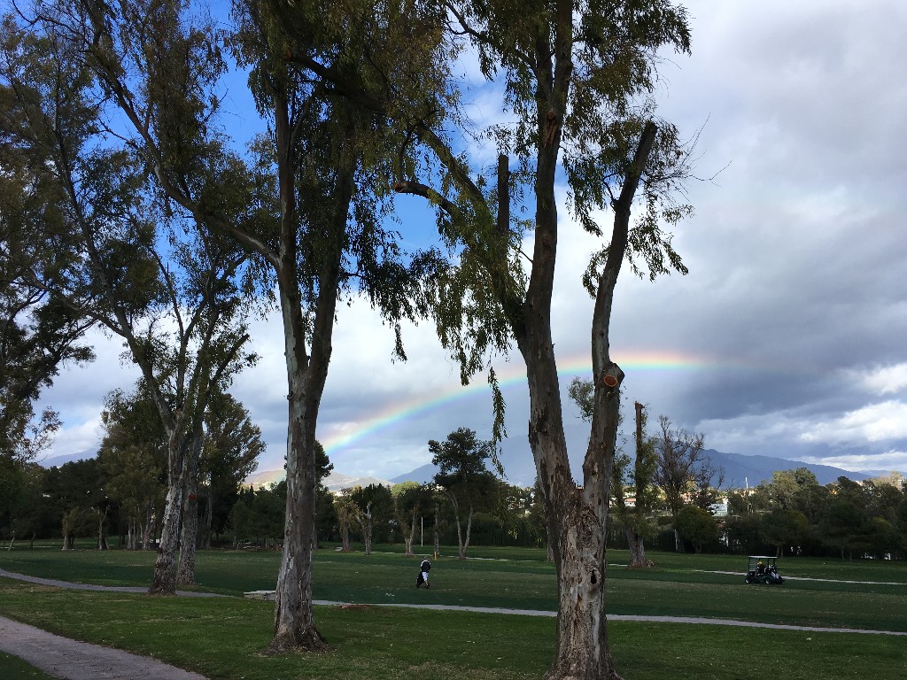 Rainbow on golf